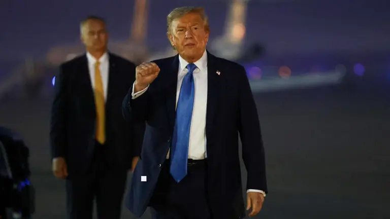 El presidente Donald Trump abandonó la cumbre del G7 para regresar a Estados Unidos.