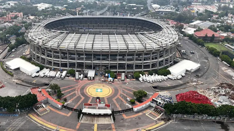 Preparativos en el Estadio Banorte rumbo al Mundial 2026.